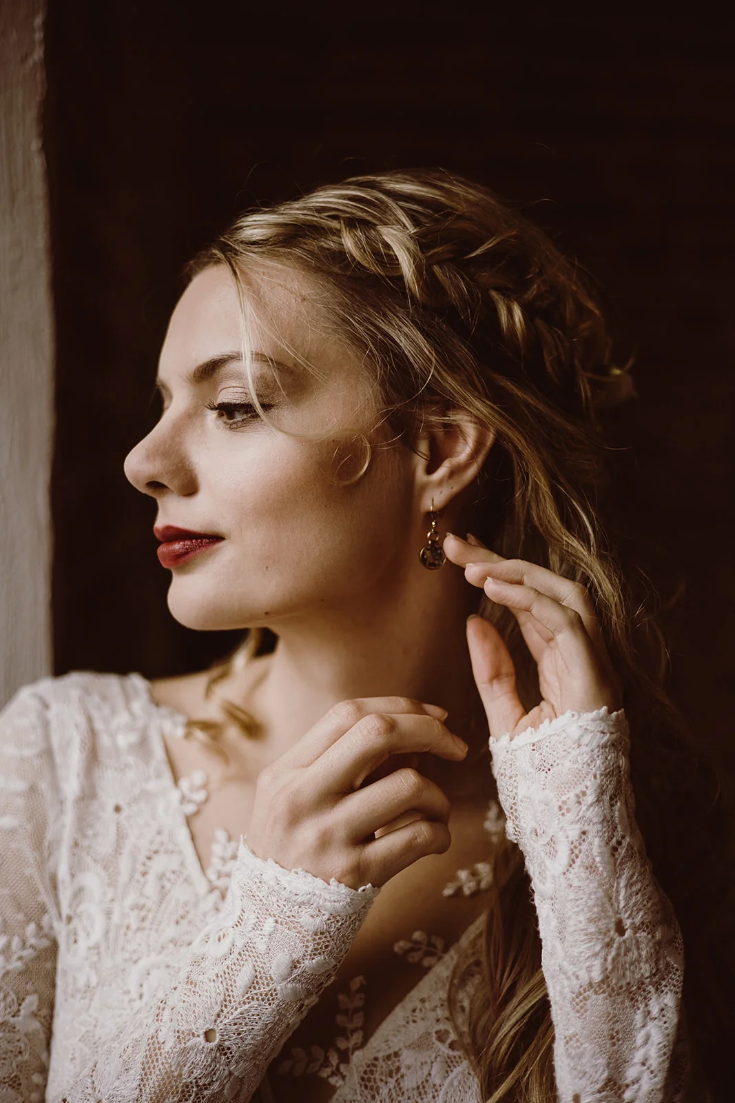 Brautstyling Aachen-Brautpaar geschminkt