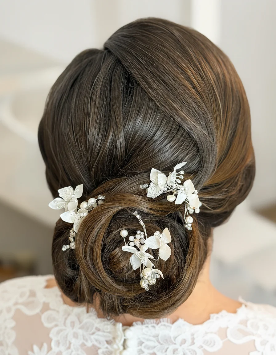 Brautstyling Düren - Hairstyling Hochzeit Blumen - Yvonne Wappler