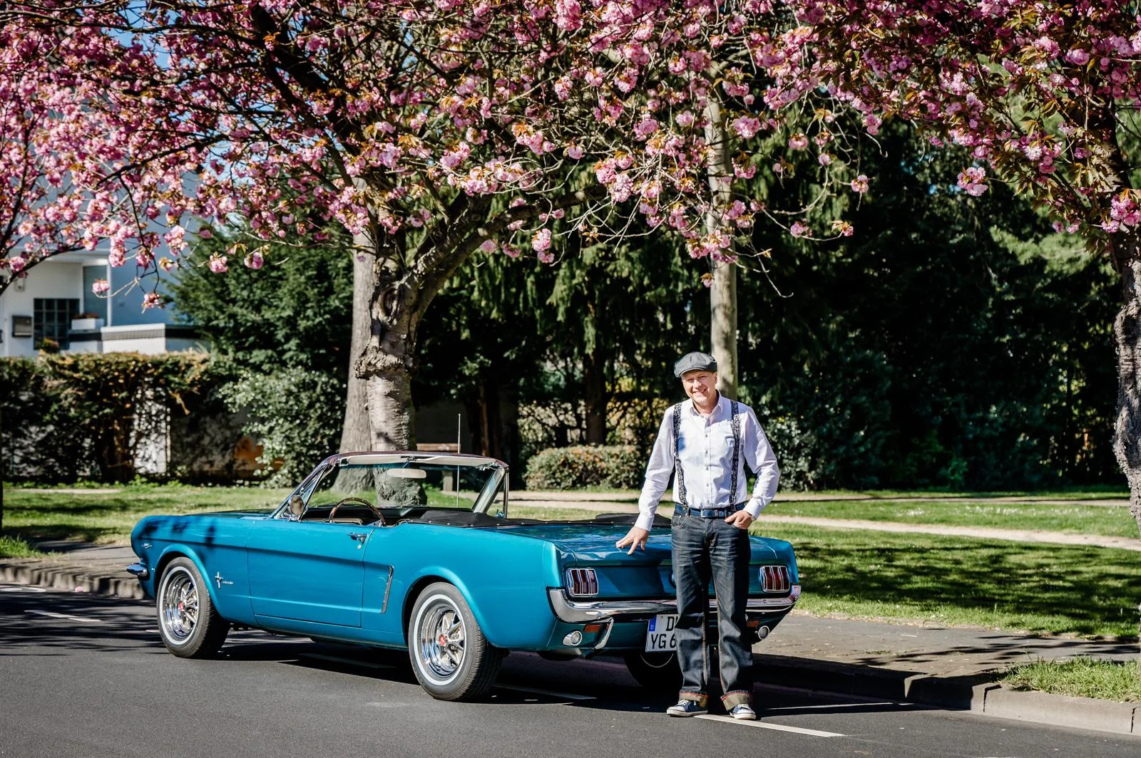 Oldtimer Vermietung für Hochzeit - Aachen, Düren und Köln Ford Mustang inkl Fahrer